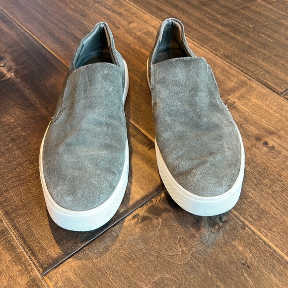 Vince Olive Smoke Suede Slip On Sneaker Size 9 - Picture 2 of 15